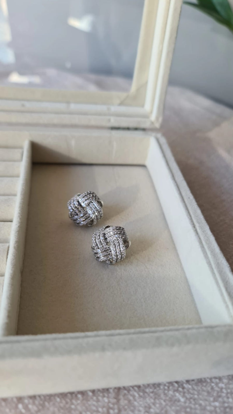 Orecchini zirconia silver