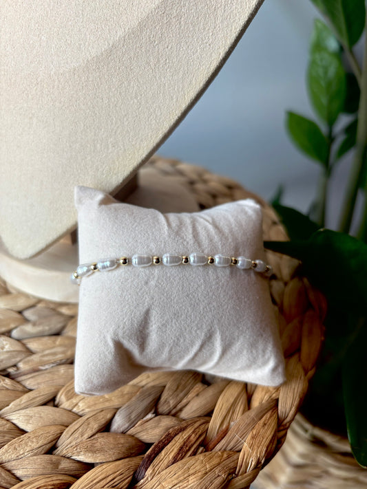 Bracciale perline di fiume