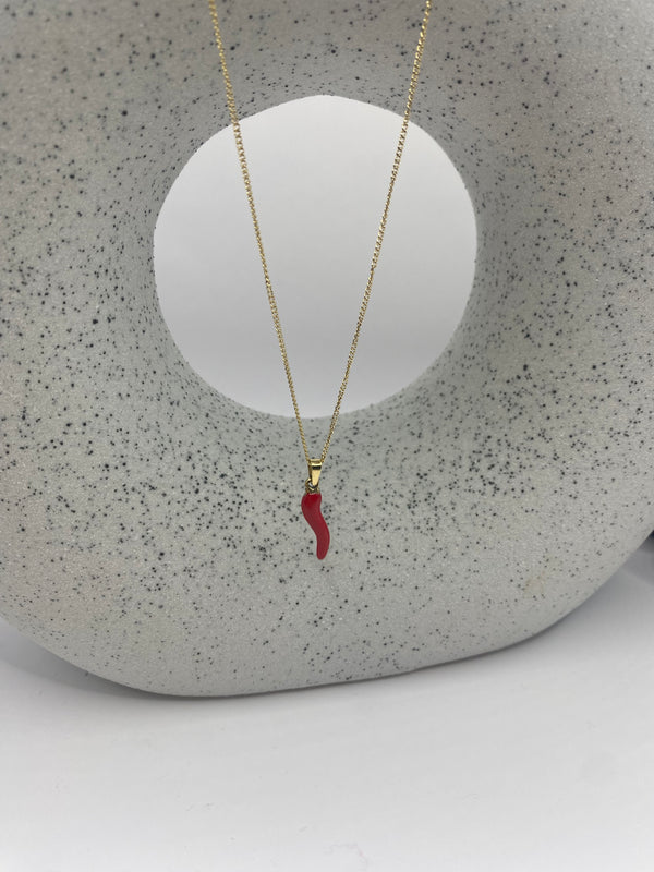 Collana corno red